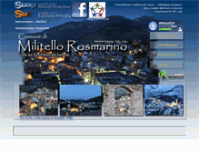 Tablet Screenshot of comune.militellorosmarino.me.it